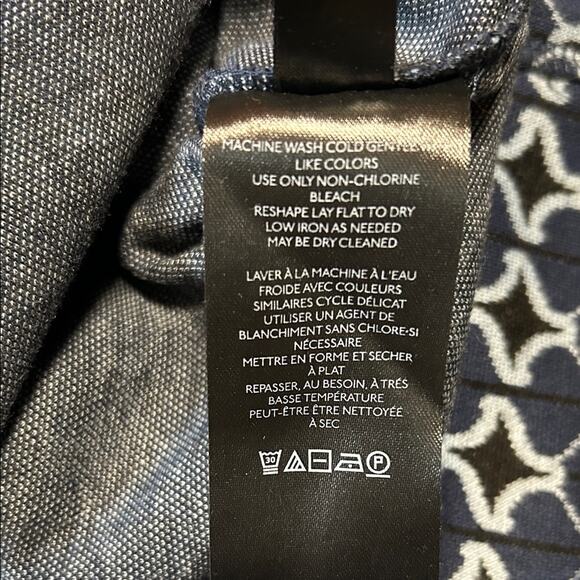 Maeve by Anthropologie women’s Sz L Patterned sleeveless zip up Tunic Top - Picture 5 of 5